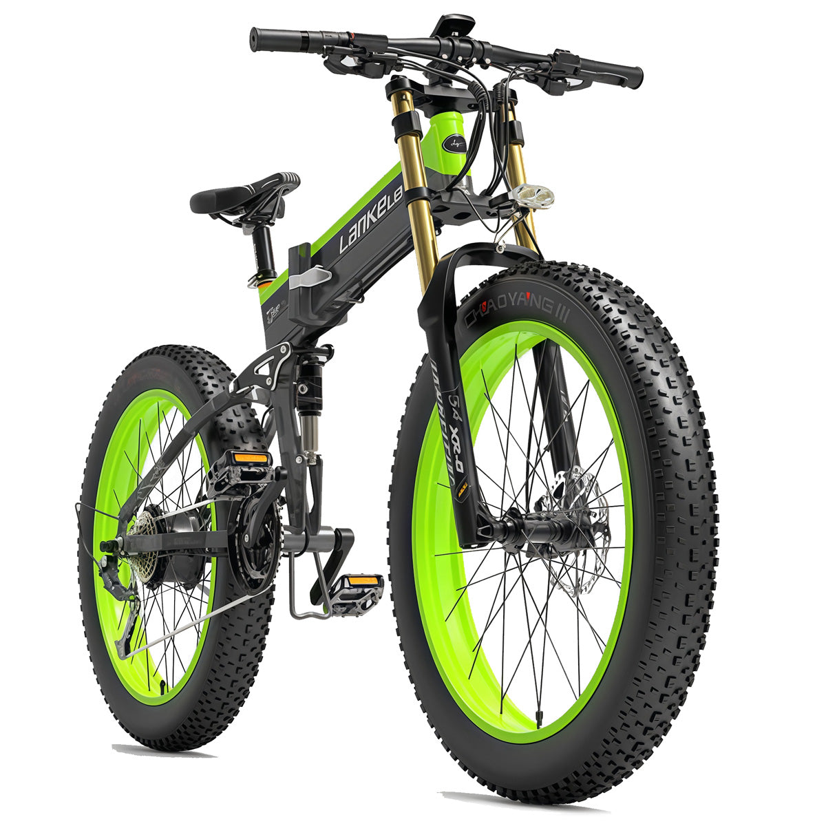 Lankeleisi | T750 Plus 1000w Rear Hub Motor 48v 16ah Battery Fat tire Folding E-Bike