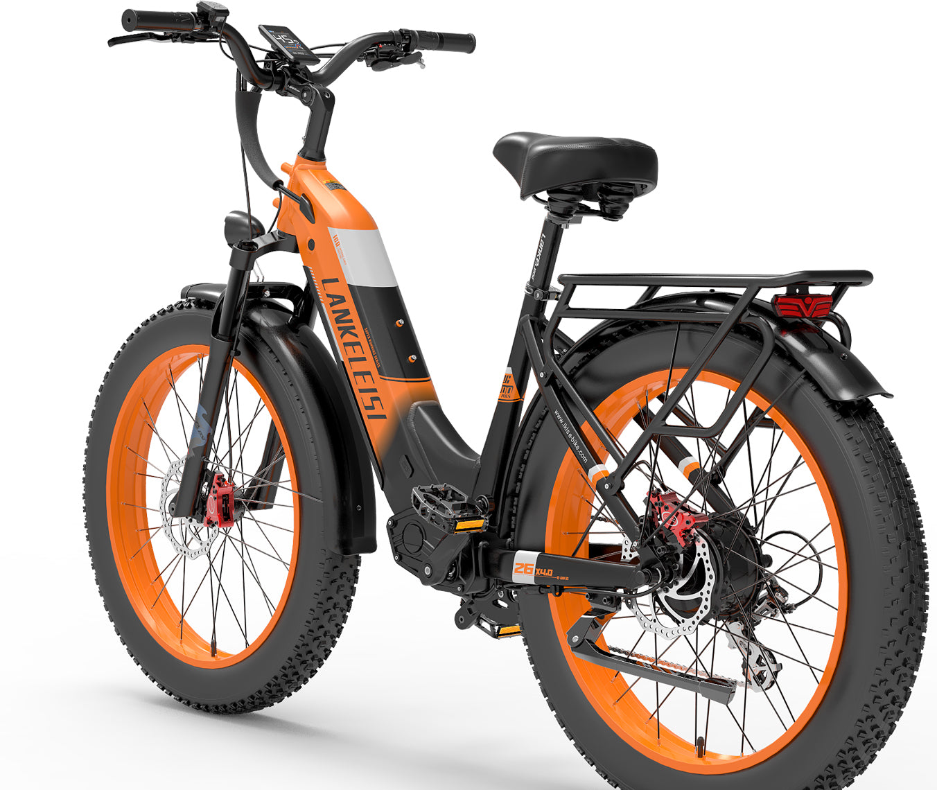 LANKELEISI | MG600 Fat-Tire Step-thru Electric Bike 48v 20ah Battery 1000w Motor