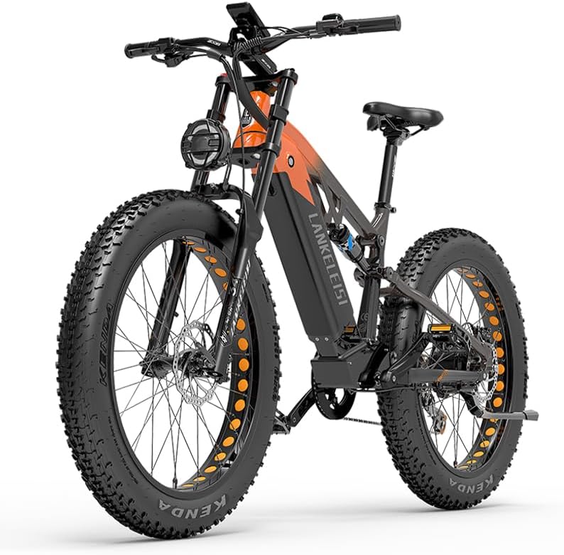 LANKELEISI | RV800 Dual Suspension E-MTB 48v 20ah Samsung Battery 750w Bafang Motor