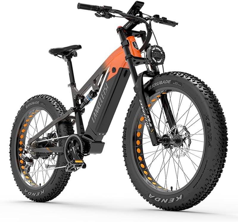 LANKELEISI | RV800 Dual Suspension E-MTB 48v 20ah Samsung Battery 750w Bafang Motor