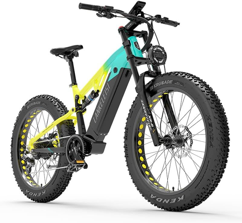 LANKELEISI | RV800 Dual Suspension E-MTB 48v 20ah Samsung Battery 750w Bafang Motor