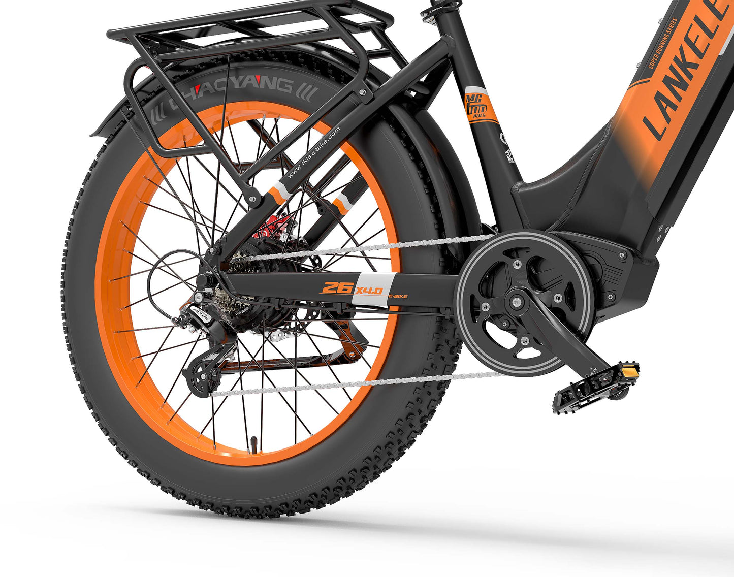 LANKELEISI | MG600 Fat-Tire Step-thru Electric Bike 48v 20ah Battery 1000w Motor