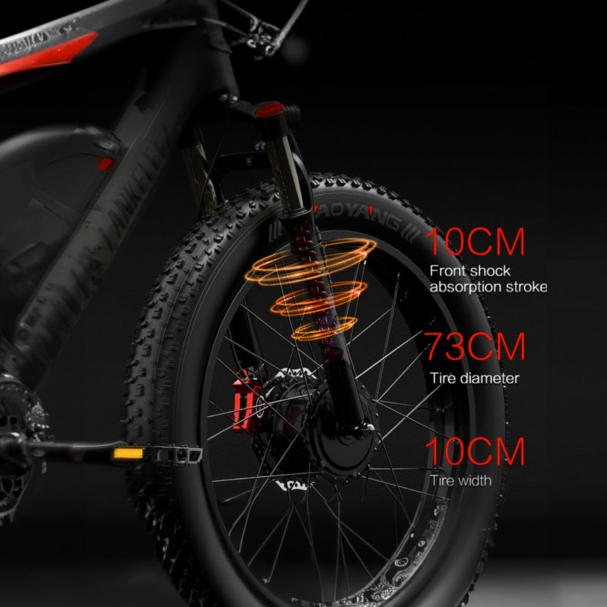 LANKELEISI | MG740 Dual-motor Electric Bike （with the rear rack and fenders ）