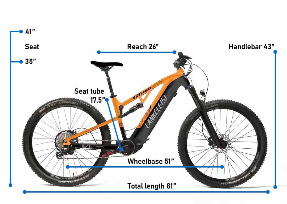 LANKELEISI | GT800 Mid-drive Electric Mountain Bike