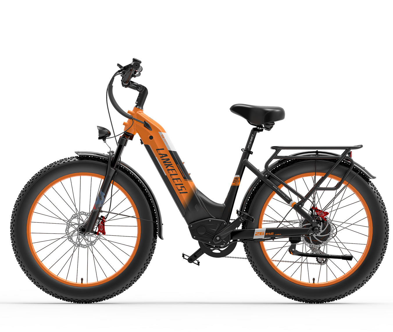 LANKELEISI | MG600 Fat-Tire Step-thru Electric Bike 48v 20ah Battery 1000w Motor