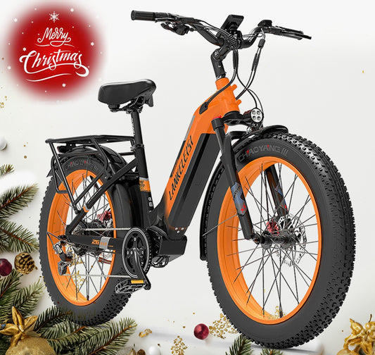 LANKELEISI | MG600 Fat-Tire Step-thru Electric Bike 48v 20ah Battery 1000w Motor