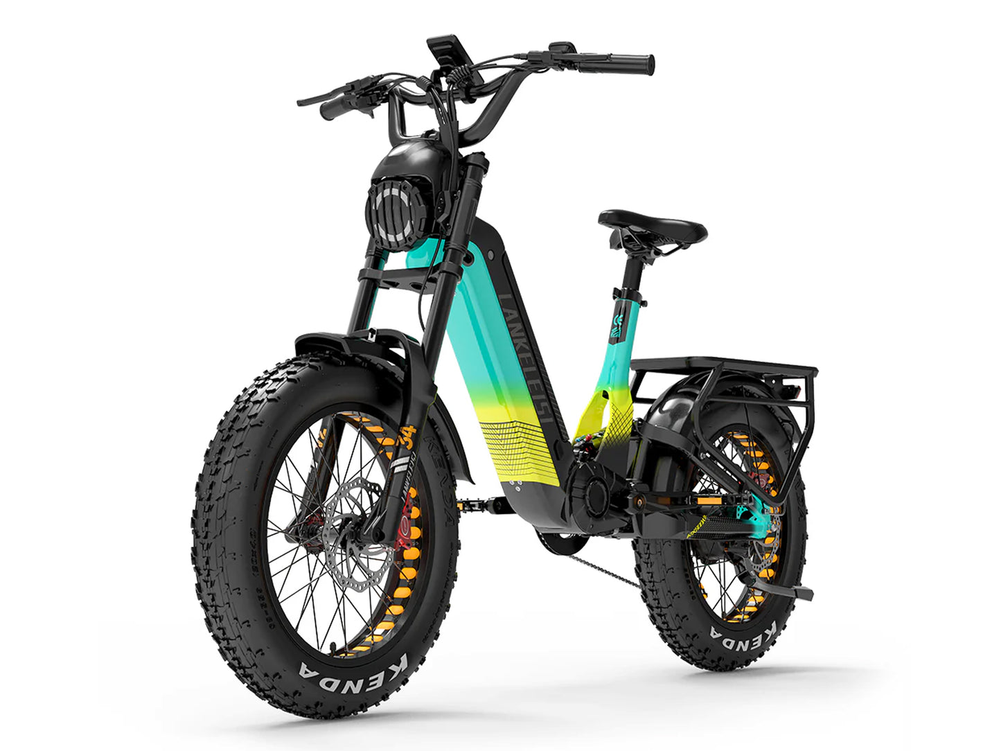 LANKELEISI | RX800 Full Suspension 20" Fat Tire Electric Bike 1000W 48V 20Ah